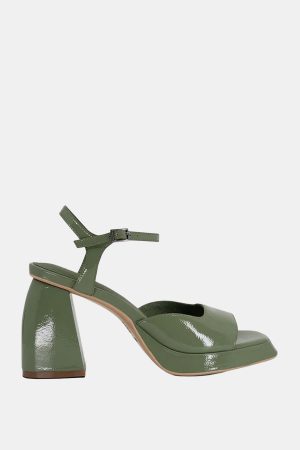 Eva heel Patent Olive