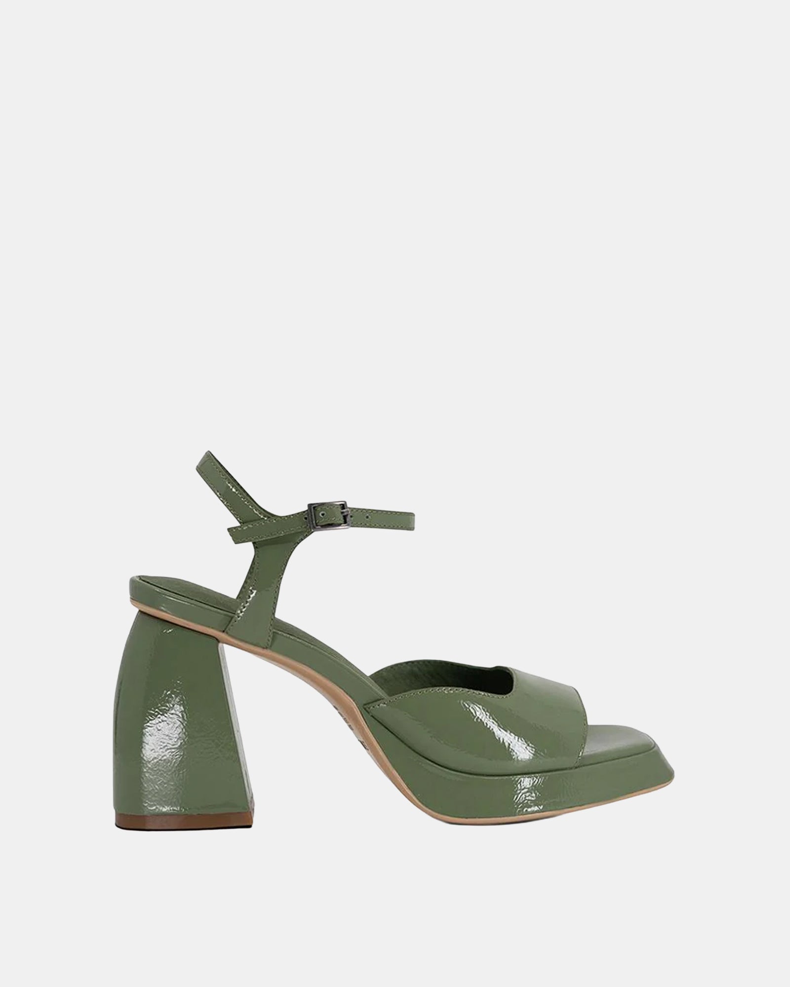 Eva heel Patent Olive