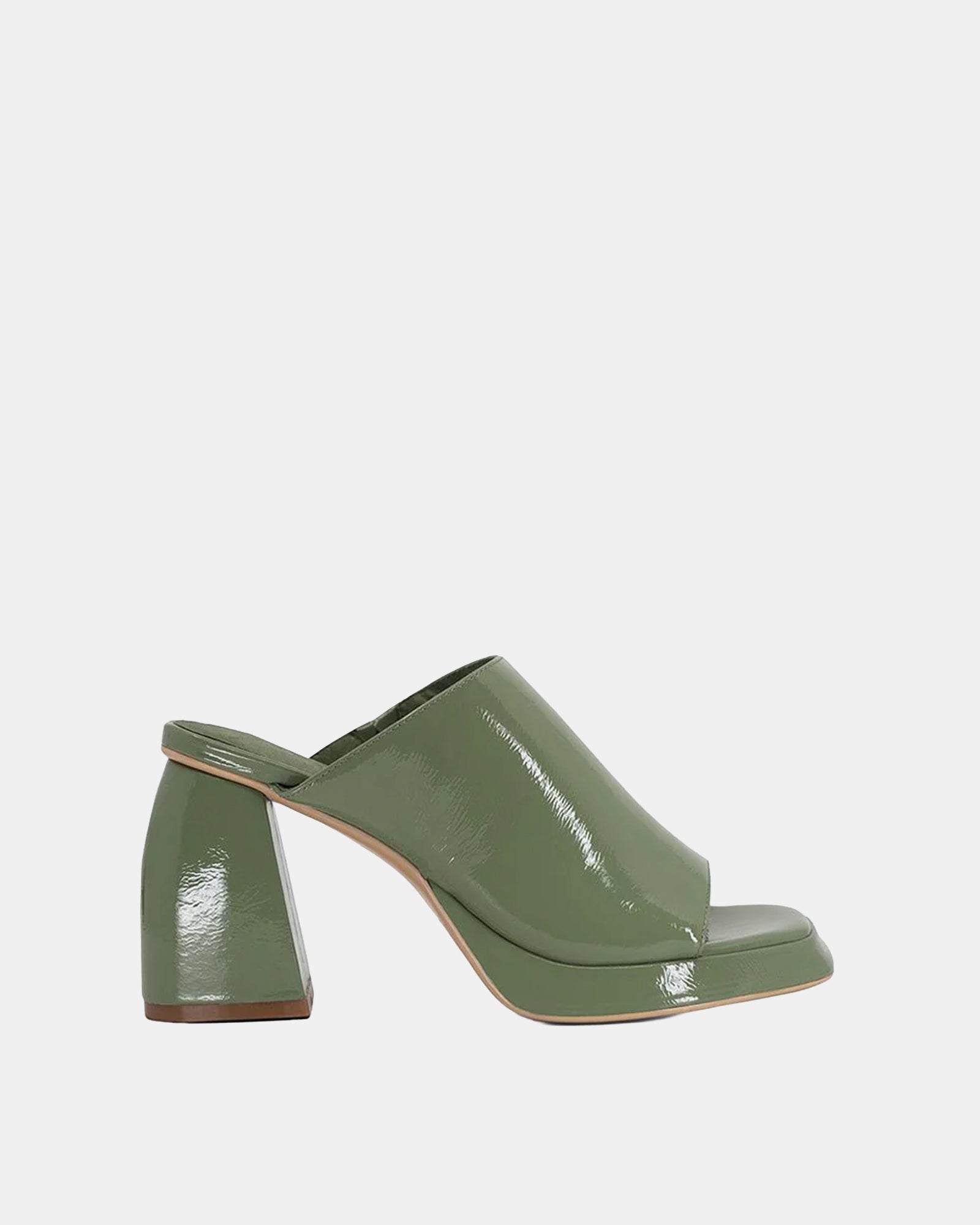 Eva Mule Patent Olive