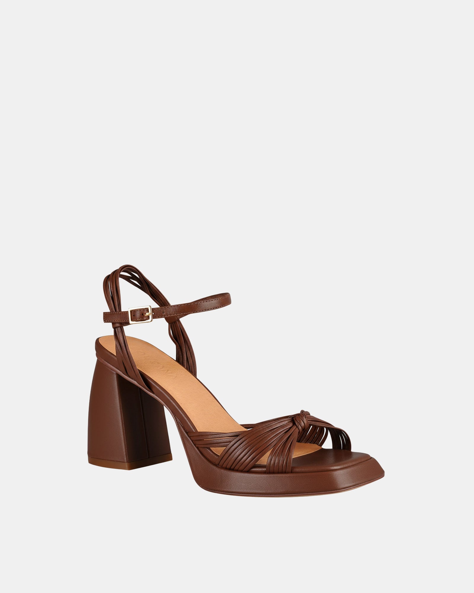 Evita Platform Heel Cocoa - Image 3