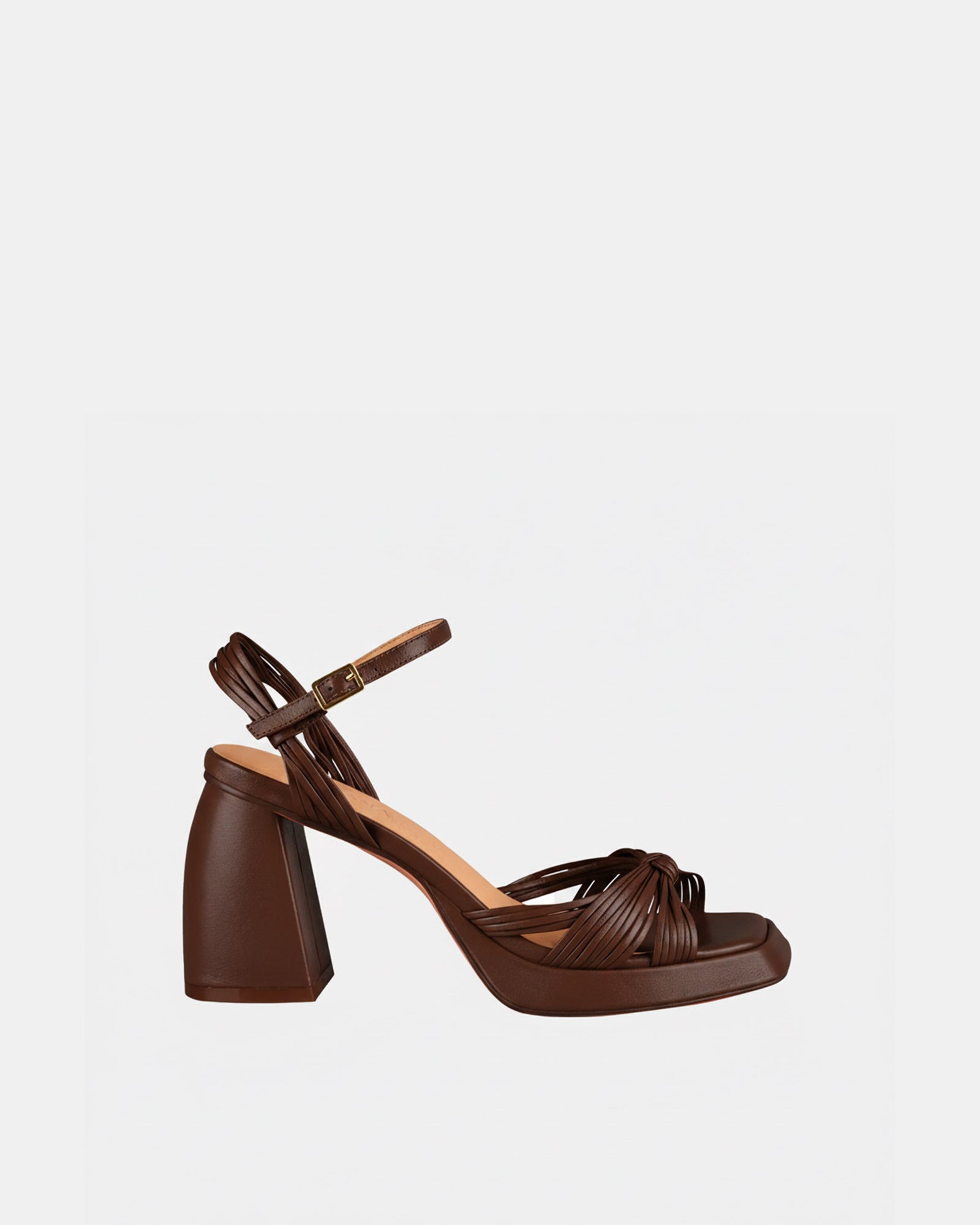 Evita Platform Heel Cocoa - Image 6