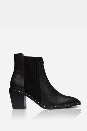 GEORGIE BOOT BLACK/SILVER