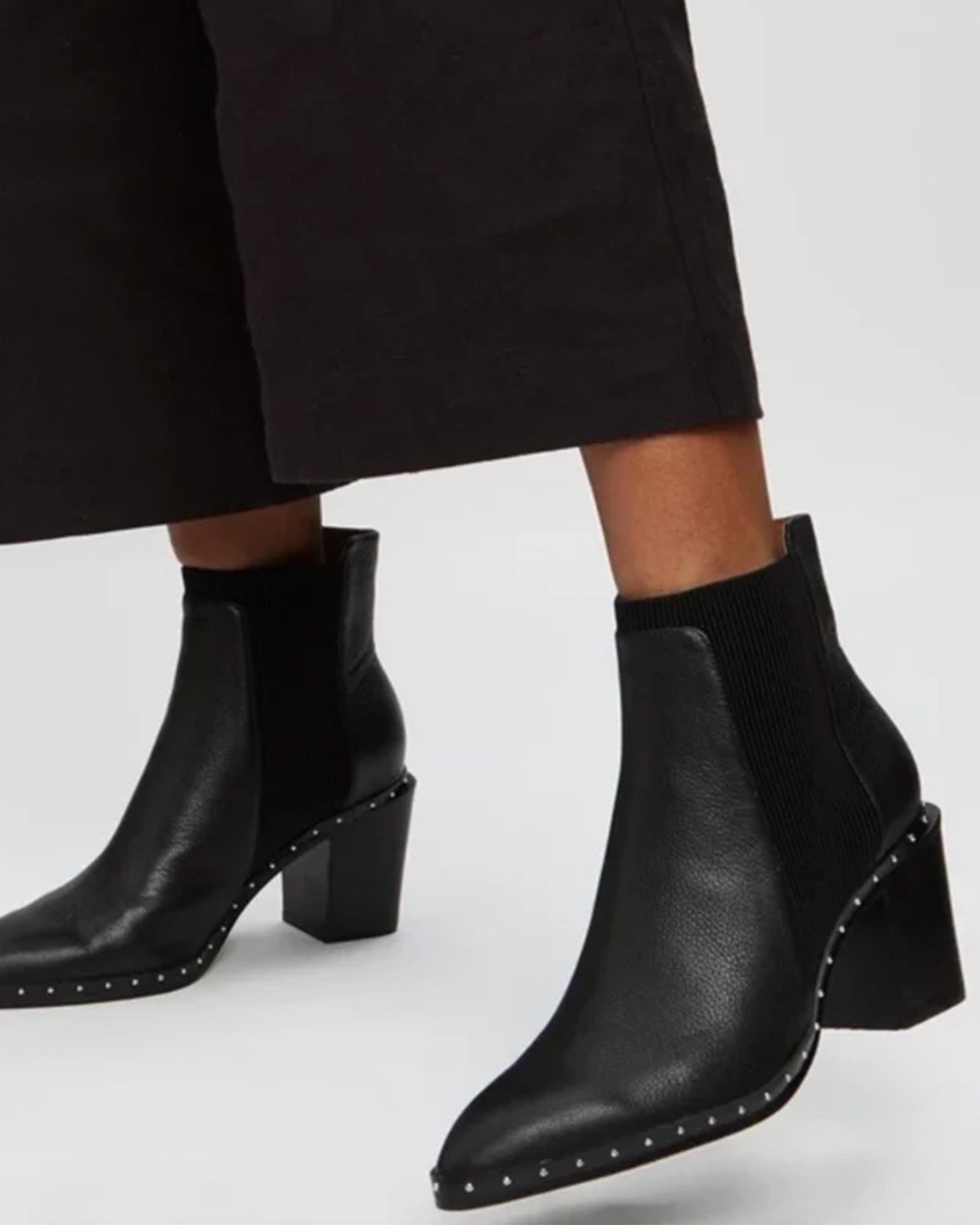 GEORGIE BOOT BLACK/SILVER - Image 2