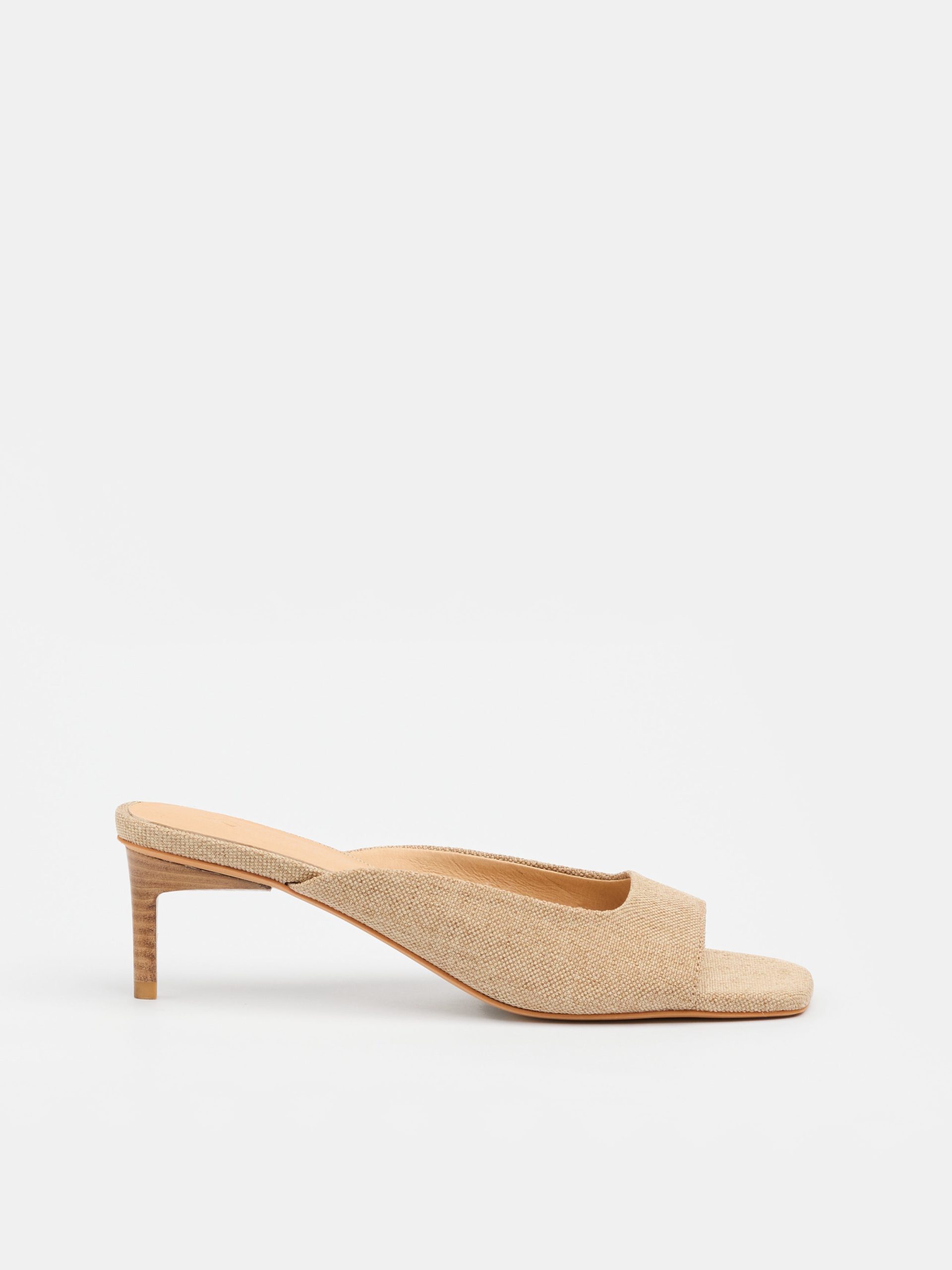 Tutu Mule – Natural Canvas Heel