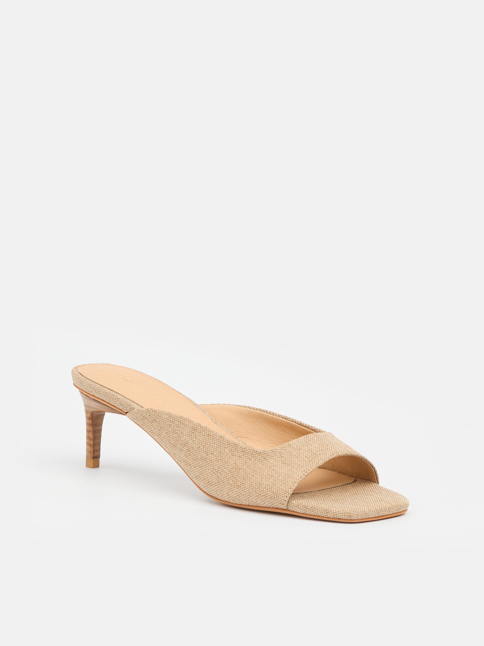 Tutu Mule – Natural Canvas Heel - Image 3